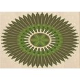 thumbnail image 1 of Ahgly Company Machine Washable Indoor Rectangle Transitional Ginger Brown Green Area Rugs, 8' x 10', 1 of 7