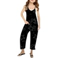 thumbnail image 2 of Girls Overall Star Print Jumpsuits Rompers for Girls Spaghetti Strap Rompers with Pockets Cute Outfits for Girls 5-6 Y, 2 of 6