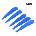 thumbnail image 3 of Rubber  Feather, 50PCS 25g  Feather, Lightweight Rubber for Archery Accessory Various  Heads DIY Tool Red,Green,Yellow,Blue, 3 of 8