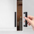 thumbnail image 2 of Binwennn Poignée d'Armoire 5 Pcs Poignée d'Armoire Noire Poignée de Cuisine Poignée de Tiroir Carrée Poignée de Tiroir en Acier Inoxydable Cinq Poignées, 2 of 5