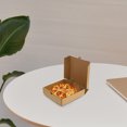 thumbnail image 4 of QUMIIRITY 10 Pcs Boîtes à Emporter Kraft Boîte à Pizza Vide Brun pour Restaurants, 4 of 5