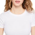 thumbnail image 5 of No Boundaries Women's Rib Baby Tee, 5 of 5