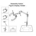 thumbnail image 2 of CNKOO 2x Support Modulaire pour Figurines d'Action pour Gundam 1/144 HG/RG Répliques Combinaisons Multiples, 2 of 9
