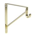 thumbnail image 1 of Lido Heavy Duty Closet Bracket - Brass Finish, 1 of 2
