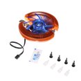 thumbnail image 3 of Amdohai Refroidisseur Hydraulique CPU Ventilateurs de Caloduc Silencieux Dissipateur de Chaleur Remplacement pour Intel 1366 LED Light, 3 of 7