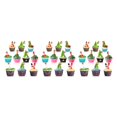 thumbnail image 3 of maskred 10pcs Fork Fruit Cake Sandwich Set Strawberry Pear Blueberry Forks Animal Cartoon Santa Claus Sticker Reusable 3Set, 3 of 6