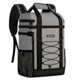 thumbnail image 1 of Zakeep Cooler Backpack 36 Cans Multifunctional Leakproof Cooler Backpack With Padded Top Handle Mesh Pocket For Camping Bbq (Gray), 1 of 4