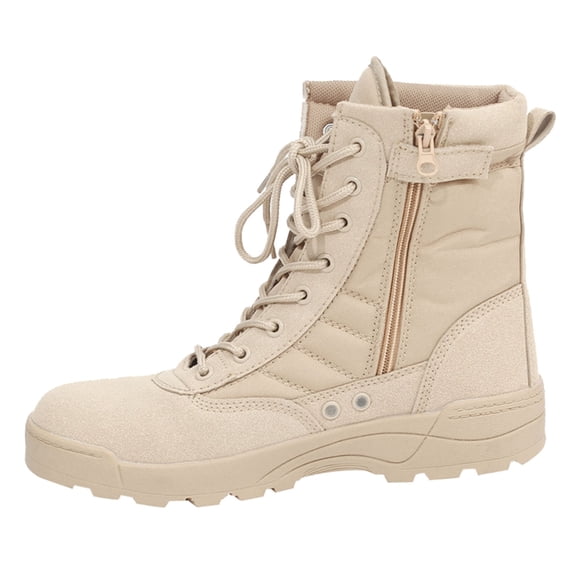 Dakaela Men's Hiking Work Boots Waterproof Breathable Tactical Military Motorcycle Combat Booties
