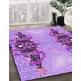 thumbnail image 3 of Ahgly Tapis Rectangulaire Lavable en Machine Intérieur Transitionnel Orchidée Foncée Violet, 3 Pieds x 5 Pieds, 3 of 7