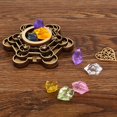 thumbnail image 4 of Lotus Ornament   No Odor Wonderful  Clear Carved Lotus Shape Display Base, 4 of 4