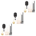 thumbnail image 2 of maskred 11 Pcs Mécanisme de Mouvement d'Horloge Murale Outils de Remplacement Réparation d'Arbre à Quartz Or 3ensemble, 2 of 6