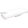 thumbnail image 4 of vidaXL Table Top Light Brown 100x40x(2-4)cm Treated Solid Wood Live Edge, 4 of 5