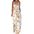 thumbnail image 1 of CEHVOM Robes d'Été pour Femmes Décontractées Boho Imprimées à Bretelles Anneau Plage Longue Robe Maxi avec Poches, 1 of 5