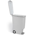 thumbnail image 4 of Simplehuman 40 Liter / 10.6 Gallon Slim Kitchen Step Trash Can With Secure Slide Lock, White Plastic, 4 of 5