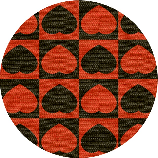 Ahgly Company Tapis Rond Lavable en Machine Intérieur Transitionnel Rouge Brun, 3 Pieds Rond