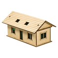 thumbnail image 1 of TISHITA 1:60 Scale Decor Miniature House Model for Gift Teens Adults Micro Landscape Style A, 1 of 8