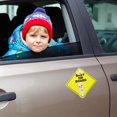 thumbnail image 5 of 2Pcs Baby on Board Car Warning, Baby and Child on Board Sticker, Removable Car Window Sign with 2 Suction Cups Car, 5 of 5
