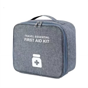 Bamboohart Sac de médecine Aides Organisez des vêtements saisonniers Premiers soins Sac idéal pour la maison Bureau ou Voyage Utilisez le kit de survie Bleu