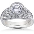 thumbnail image 1 of Monture de Bague de Fiançailles Zoe en Diamant de Laboratoire 3/8 ct et Alliance Assortie, 1 of 4