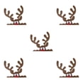 thumbnail image 1 of Transemion Festive Décor Christmas Window Sticker With Adorable Cute Cloth Christmas Window Stickers Door Decal Big elk antlers 5Set, 1 of 6