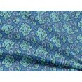 thumbnail image 5 of oneOone Rayon Medium Blue Fabric Retro Map Dress Material Fabric Print Fabric By The Yard 56 Inch Wide, 5 of 5