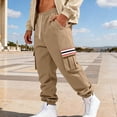 thumbnail image 4 of Ceisia Pantalon Décontracté Ample Uni pour Homme Taille Élastique à Cordon de Serrage Sport Cadeau Travail, 4 of 9