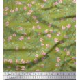 thumbnail image 1 of Soimoi Georgette Viscose FabricLeaves Print Sewing Fabric Yard 42 Inch Wide, 1 of 3