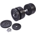 thumbnail image 3 of Costway 200LBS Weight Dumbbell Set Adjustable Cap Gym Barbell Plates Body Workout, 3 of 7
