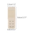 thumbnail image 3 of INSPIRE CHIC Women's Elastic Bra Hook Extensions 3 Rows 2 Pcs Apricot 3and Skin Color, 3 of 6