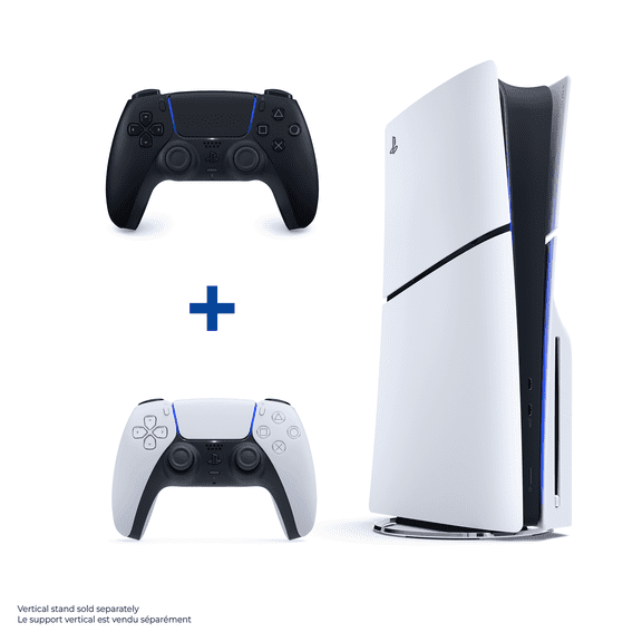 PlayStation®5 Disc Console Slim – 1TB PLUS DualSense™ Wireless Controller – Midnight Black - For PS5, PC, MAC & Mobile, Gaming Bundle