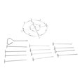 thumbnail image 2 of , Multi Purpose Skewer Stand Set, Delicious Grilled Taste,  Compatibility with Fryer, Easy to Use, Stainless Steel Skewer Stand for Pinxia, Mizi, Biyi,, 2 of 8