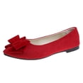 thumbnail image 2 of Cameland Chaussures Confortables pour Femmes Décontractées Nouvelles à Bouche Peu Profonde en Suède avec Nœud à Enfiler Chaussures Plates, 2 of 3