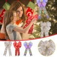 thumbnail image 1 of Vaidha Christmas Luminous Large Bow Double-layer Bow Christmas Tree Decoration Bow, 1 of 2