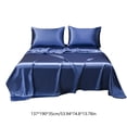 thumbnail image 3 of Sokhug Satin Sheets Queen Size Bed Set, Luxury Soft Ivory White Silky Sheets for Hair and Skin, Similar to Silk Bed Sheets Set 4 Pieces(1 Deep Pocket Fitted Sheet, 1 Flat Sheet, and 2 Pillowcases), 3 of 6