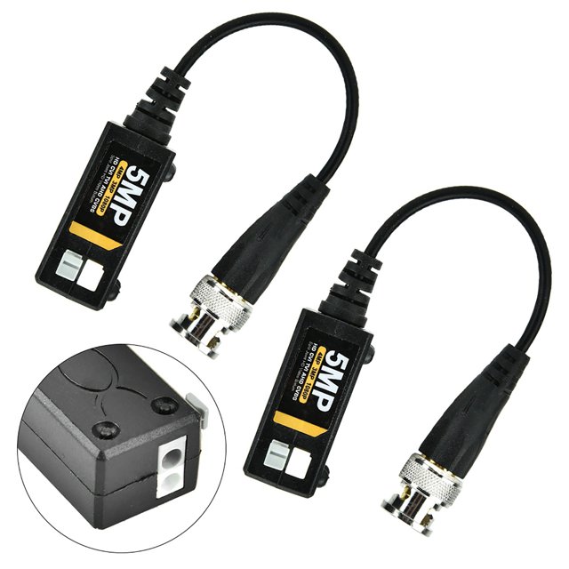 Video Balun, Built-in TVS Protection Tube, Twisted Pair Transmitter, High Definition Spliced For Factory Indoor
