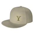 thumbnail image 1 of ZICANCN Alphabet Y Pattern Baseball Caps, Trucker Hats for Men And Women, Adjustable Breathable Flat Caps, Natural, 1 of 6
