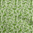 thumbnail image 1 of oneOone Rayon Green Fabric Abstract Dress Material Fabric Print Fabric By The Yard 56 Inch Wide, 1 of 4
