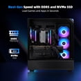 thumbnail image 3 of iBUYPOWER Element PC de Jeu de Bureau, Intel Core i5-14400F, GeForce RTX 5060Ti, 16 Go DDR5 RGB 5200MHz RAM, 1 To NVMe SSD, Windows 11 Famille, Étui en Verre Trempé RGB, Clavier et Souris, 3 of 9