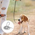 thumbnail image 4 of Becaristey Adjustable Versatile Nylon Dog Collar For Hands-Free Control Bright Reflective Nylon Dog Lead reflective black, 4 of 6