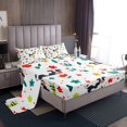thumbnail image 1 of YST Milk Cow Sheet Set Kawaii Animal Queen Bed Sheets Set For Girls Kids Cute Flower Animal Bed Set, Rustic Farm Animal Sheets Botanical Flower Pattern 3D Top Fitted Sheet 4 Pieces, 1 of 5