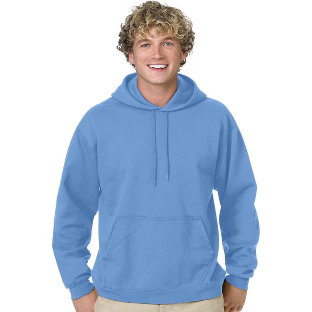 Hanes Mens ComfortBlend EcoSmart Pullover Hoodie Sweatshirt, S, Carolina Blue