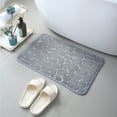 thumbnail image 2 of Bigersell Memory Foam Bath Mat Clearance Non Slip Bath-Mat, Absorbent Washable Bath Mats for Bathroom with Rubber Backing, Thin Bathroom Rugs Bathroom Mats Bathroom Rugs Bath Rug Gray, 2 of 2