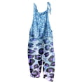 thumbnail image 2 of LOVZFMLL Combinaison pour Femme, Imprimée d'Été Sans Manches, Dos Nu, Ample, Longue, Bleu Pâle, S, 2 of 5