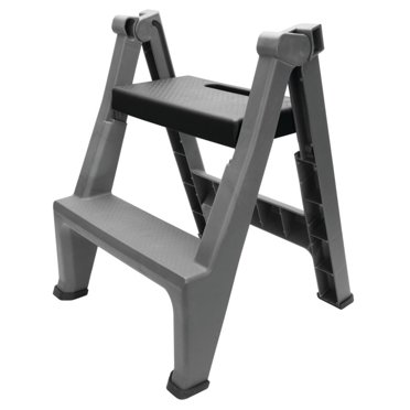 Performance Tool Utility Ladder W85040 Multi-Purpose; Folding Step Style; 24-1/2 Inch Height; 2 Steps; 300 Pounds; 14-1/2 Inch Width; Heavy Duty Polystyrene