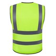 thumbnail image 2 of Traffic Safety Reflective Vest Construction Industrial Building Road Highway Traffic Cloth Zipper Type, 2 of 8