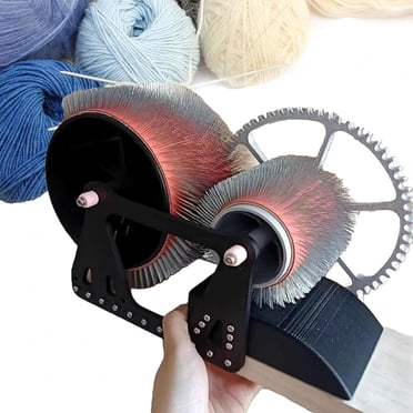 Wool Carding Machine, Wool Fibre Drum Carding Machine, Manual Wool Combing Machine, Sheep Fleece Drum Carder, Fast Colour Mixing, Combing, Spinning, for DIY Craft Make Felt Animals