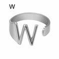 thumbnail image 1 of CUITING Bague Mode Ajustable Initiale Alphabet Lettre A-Z Bagues pour Femmes Bijoux-Argent C, 1 of 9