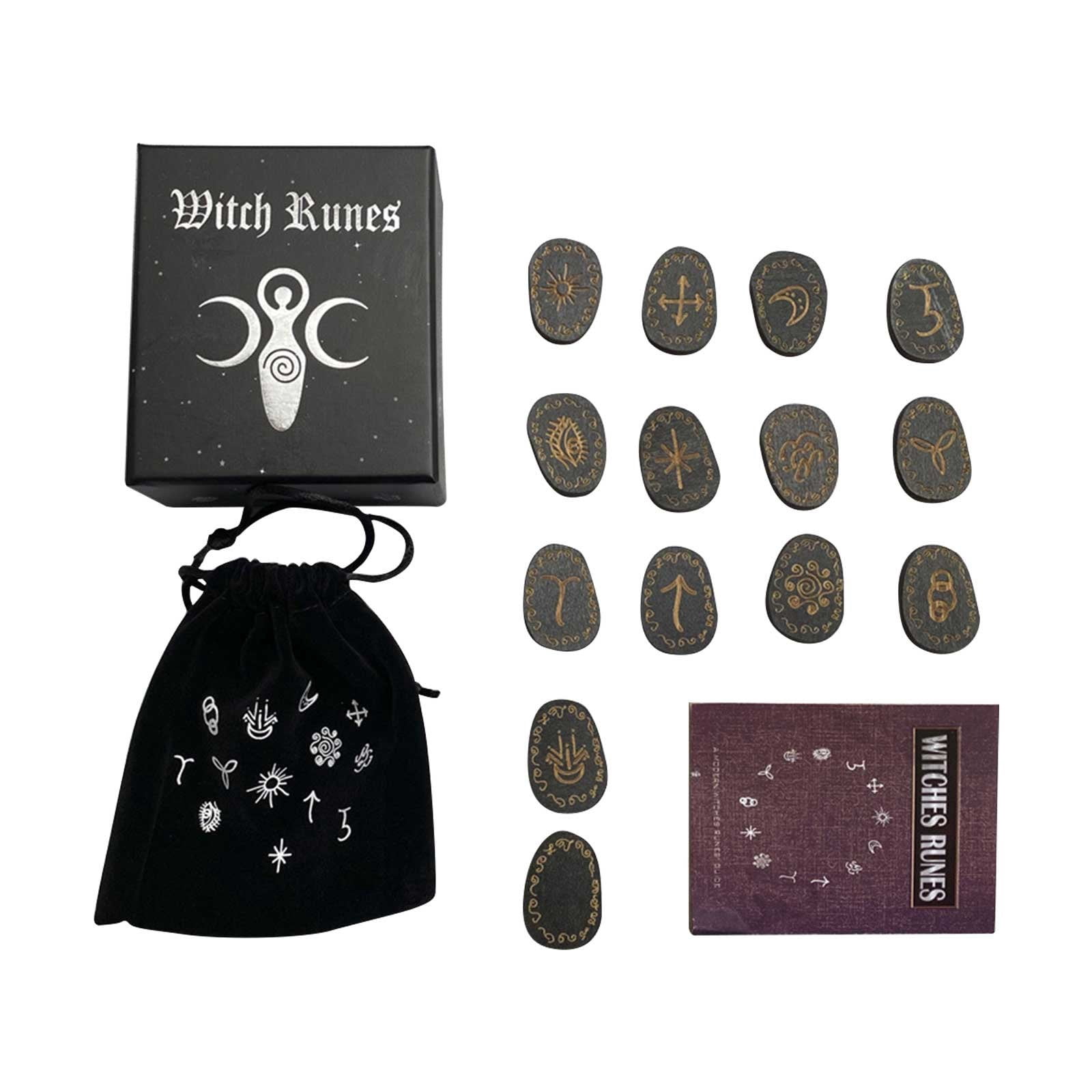 & Card Game Toys - Product Category & Card Game Toys Product Title Witch Rune Wiccan Occult Divination Set Witch Rune Suit Altar Home Decoration