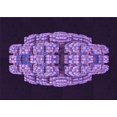 thumbnail image 1 of Ahgly Company Tapis Rectangulaire Lavable en Machine Intérieur Transitionnel Violet Profond, 2 Pieds x 4 Pieds, 1 of 7