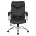 thumbnail image 3 of Deluxe Mid Back Black Executive Leather Office Chair, 3 of 10